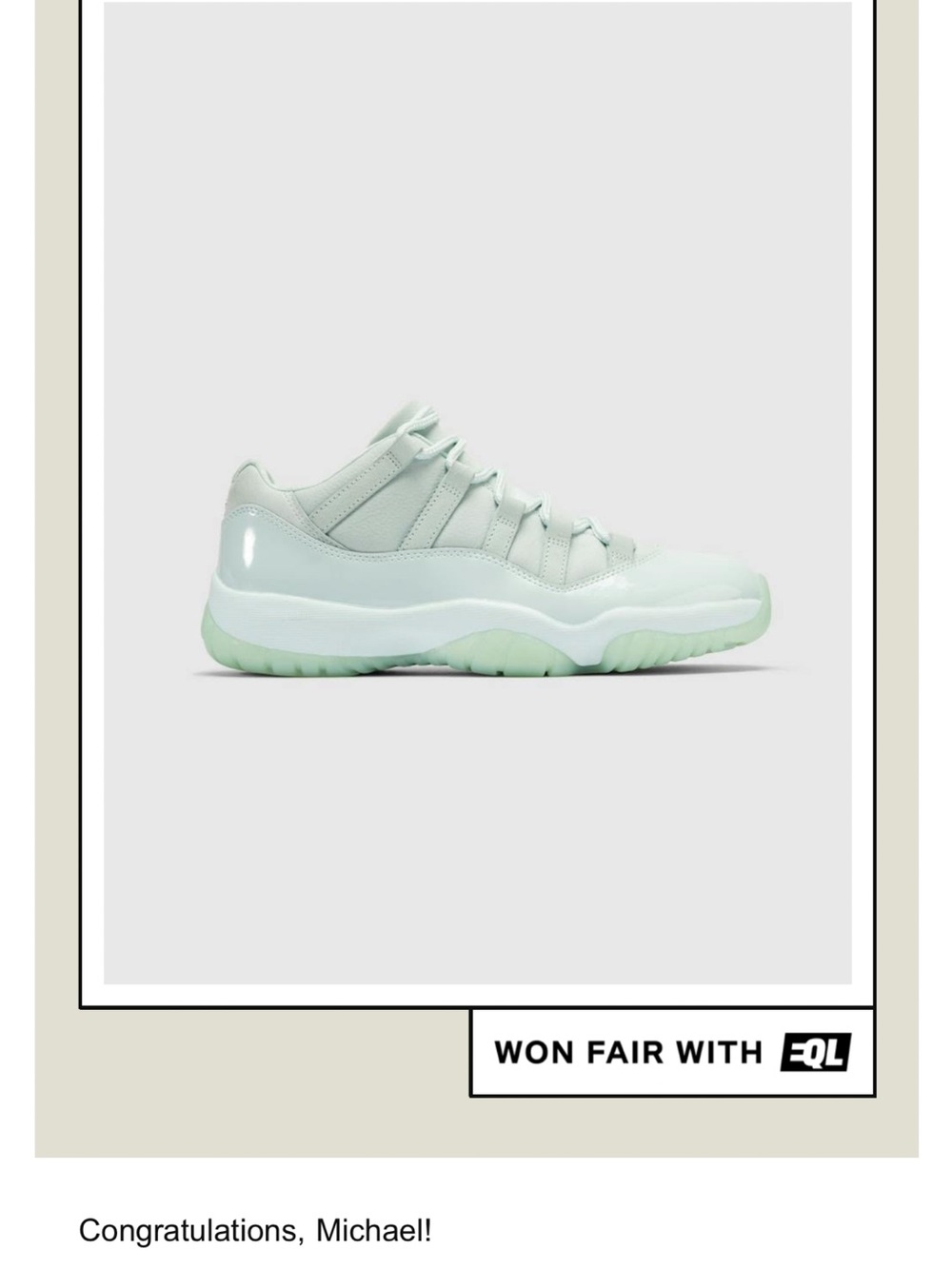 JAÌDE X AIR JORDAN 11 LOW RETRO
13.5W/12mens
